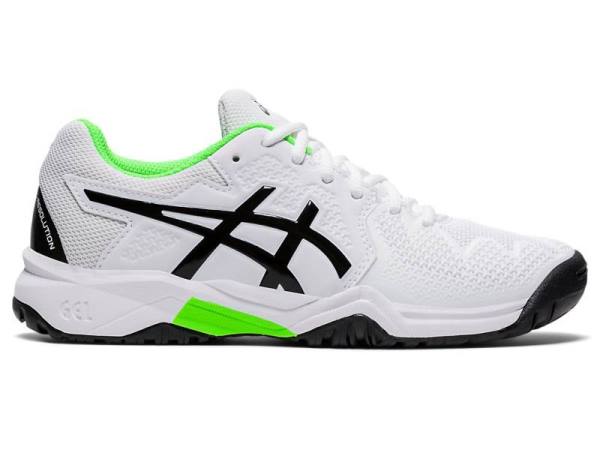 Asics Tennisschoenen Kinderen, GEL-RESOLUTION Wit/Groen - Asics Schoenen Outlet | B4786215-DV